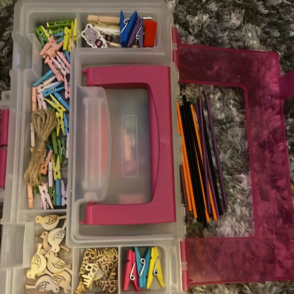 Includes unused stencils, stamps, stickers, 3/4 hole punch and much more. - Picture 7 of 7